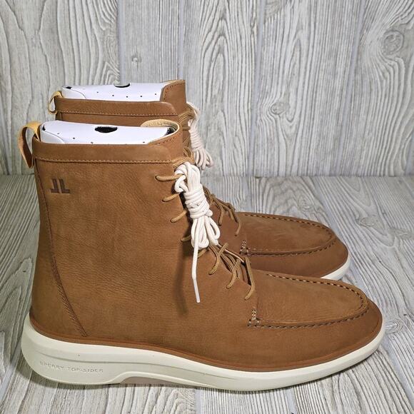 Sperry Legend Commodore Rust Leather Lace-Up Boots Mens Size 11.5 NEW main image 10